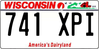 WI license plate 741XPI
