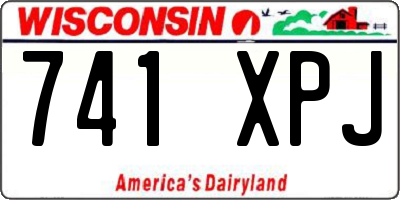 WI license plate 741XPJ
