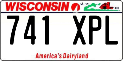 WI license plate 741XPL