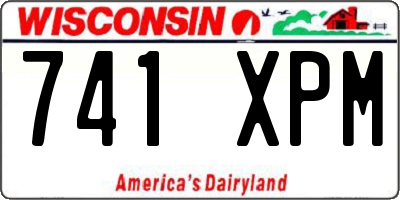 WI license plate 741XPM