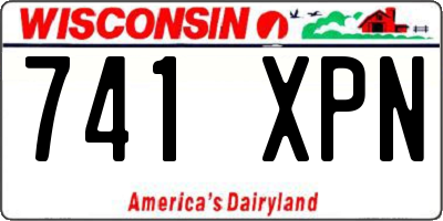 WI license plate 741XPN