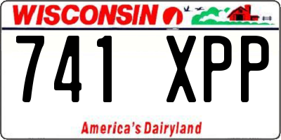 WI license plate 741XPP