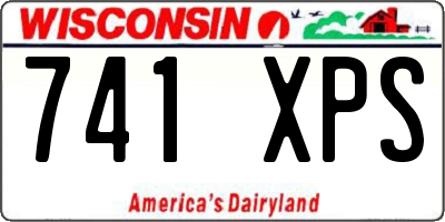 WI license plate 741XPS