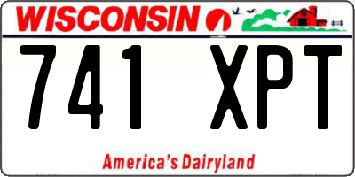 WI license plate 741XPT