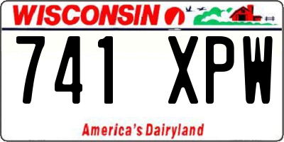 WI license plate 741XPW