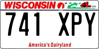 WI license plate 741XPY
