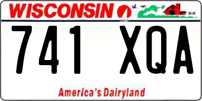 WI license plate 741XQA