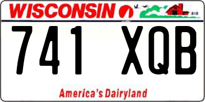 WI license plate 741XQB
