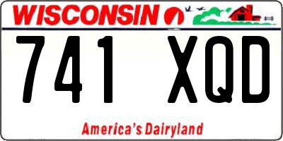 WI license plate 741XQD