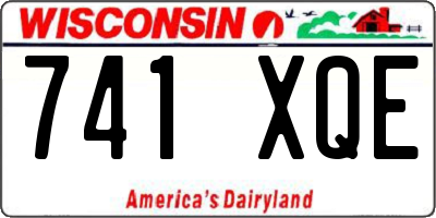 WI license plate 741XQE