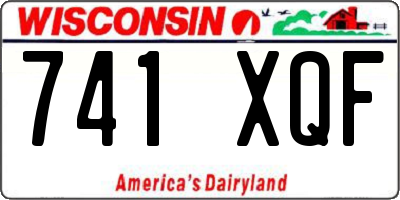 WI license plate 741XQF