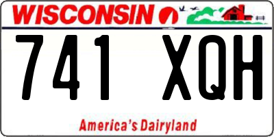 WI license plate 741XQH