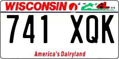 WI license plate 741XQK