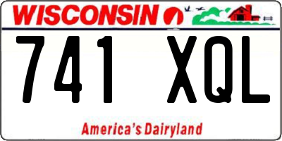 WI license plate 741XQL