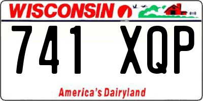 WI license plate 741XQP