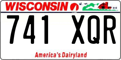 WI license plate 741XQR