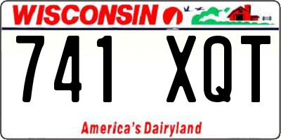 WI license plate 741XQT