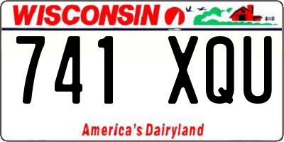 WI license plate 741XQU