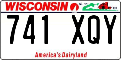 WI license plate 741XQY