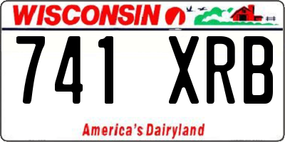 WI license plate 741XRB
