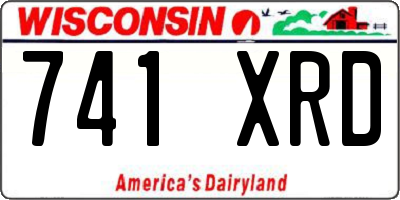 WI license plate 741XRD