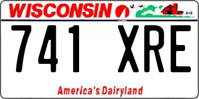 WI license plate 741XRE