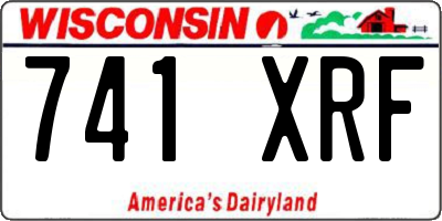 WI license plate 741XRF