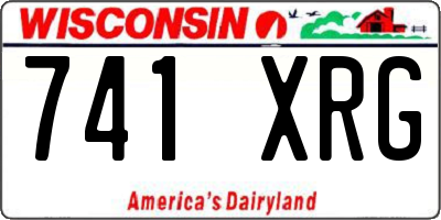 WI license plate 741XRG