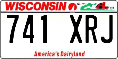 WI license plate 741XRJ