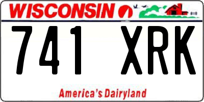 WI license plate 741XRK