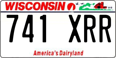 WI license plate 741XRR