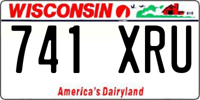 WI license plate 741XRU