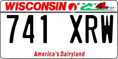 WI license plate 741XRW