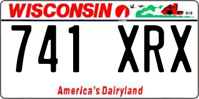 WI license plate 741XRX