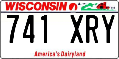 WI license plate 741XRY
