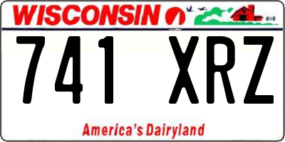 WI license plate 741XRZ