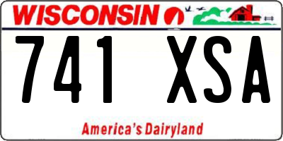 WI license plate 741XSA