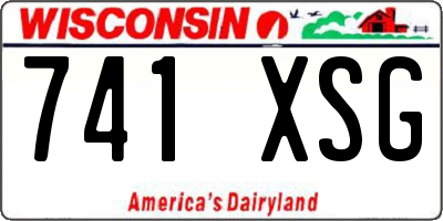 WI license plate 741XSG