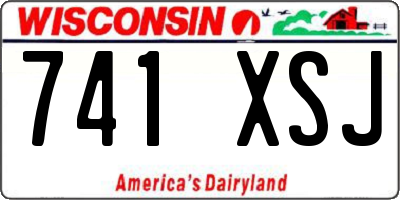 WI license plate 741XSJ