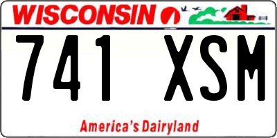 WI license plate 741XSM