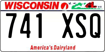 WI license plate 741XSQ