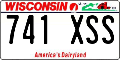 WI license plate 741XSS