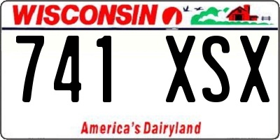 WI license plate 741XSX