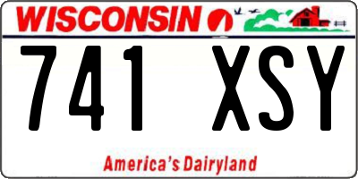WI license plate 741XSY