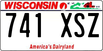WI license plate 741XSZ