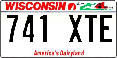 WI license plate 741XTE