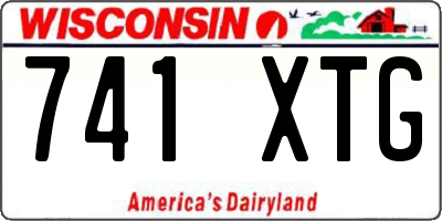 WI license plate 741XTG