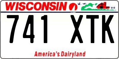 WI license plate 741XTK