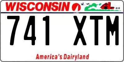 WI license plate 741XTM