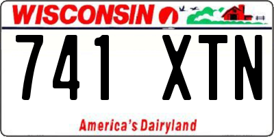 WI license plate 741XTN